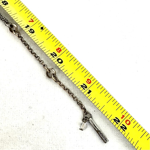 KENNETH COLE New York Beaded Aurora Borealis Woven Triple Strand Necklace - Picture 6 of 7